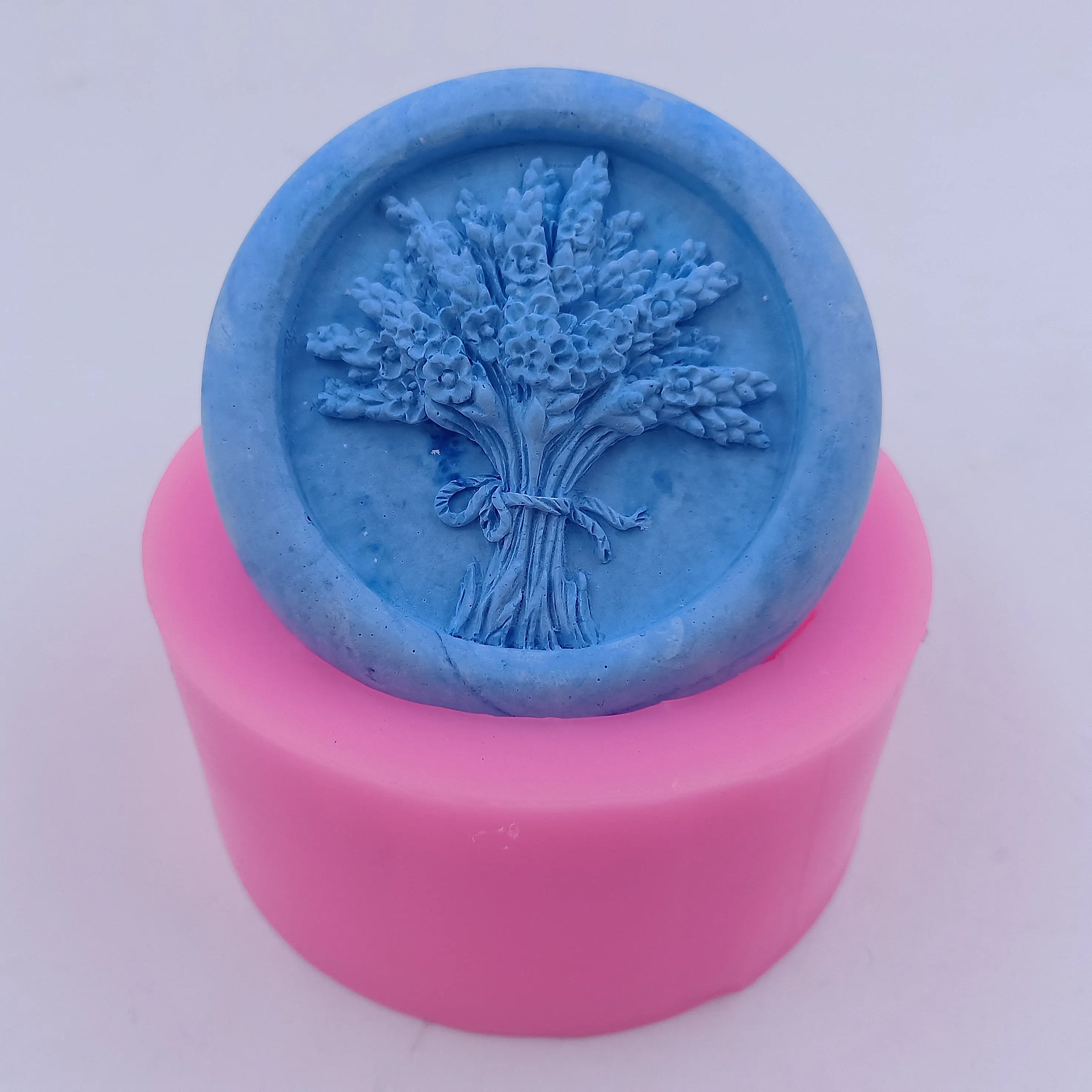 Bouquet Design Homemade Bar Soap Mold Scented Candle Wax Melt Molds Gypsum Decorating Craft Silicone Mold