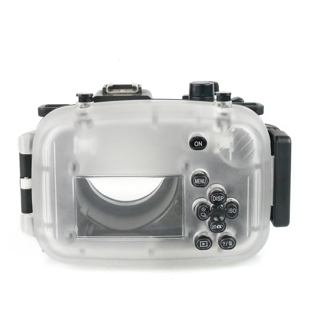 40m 130ft للماء تحت الماء الغوص كاميرا حالة لسوني A5000 16-50 مللي متر + الألومنيوم الغوص مقبض + 67 مللي متر الأحمر فلتر