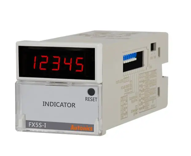 

FX5S-I4 Counter & Timer, 1/16 DIN, 5-Digit, LED, Indicator Only, 100-240 VAC 50/60Hz