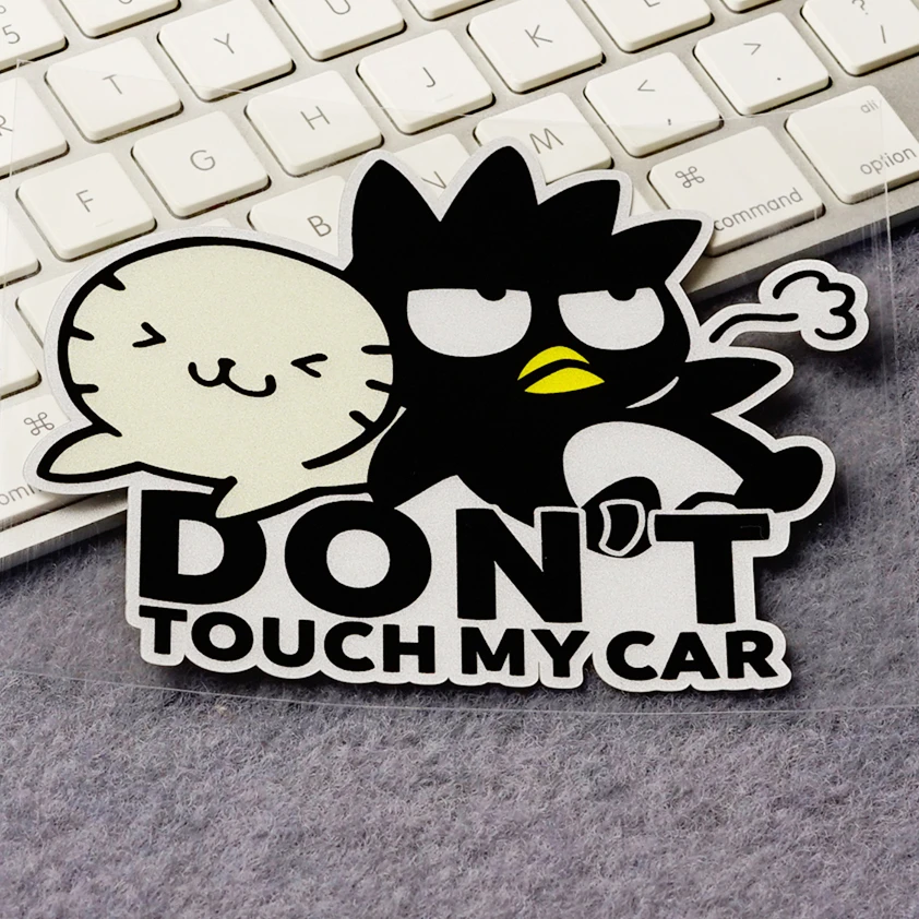 Car Styling Cartoon Warning Do Not Touch My Car Crow, Raven Bird Phone Laptop Decorate Sticker Decals