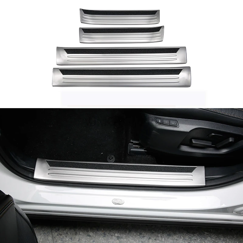 

Stainless Door Sill Scuff Plate Inside Door Sills Protector Stickers Car Accessories Fit For Mazda CX-5 CX5 2017 2018 2019 2020