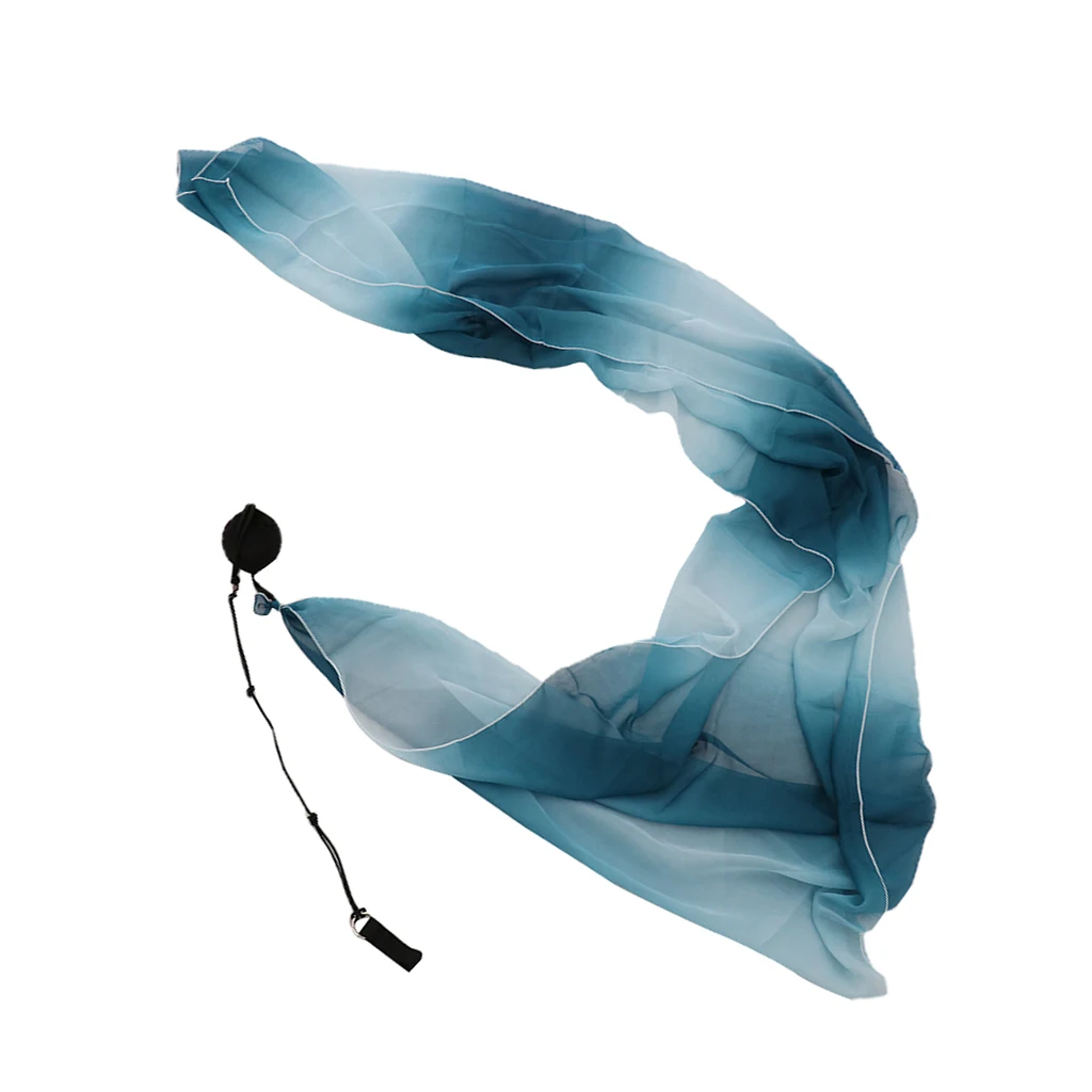 Belly Dance Silk Veil Poi Throw Balls 206 x 70cm Belly Dancer Stage Performance Props Bellydance Costume Accessory