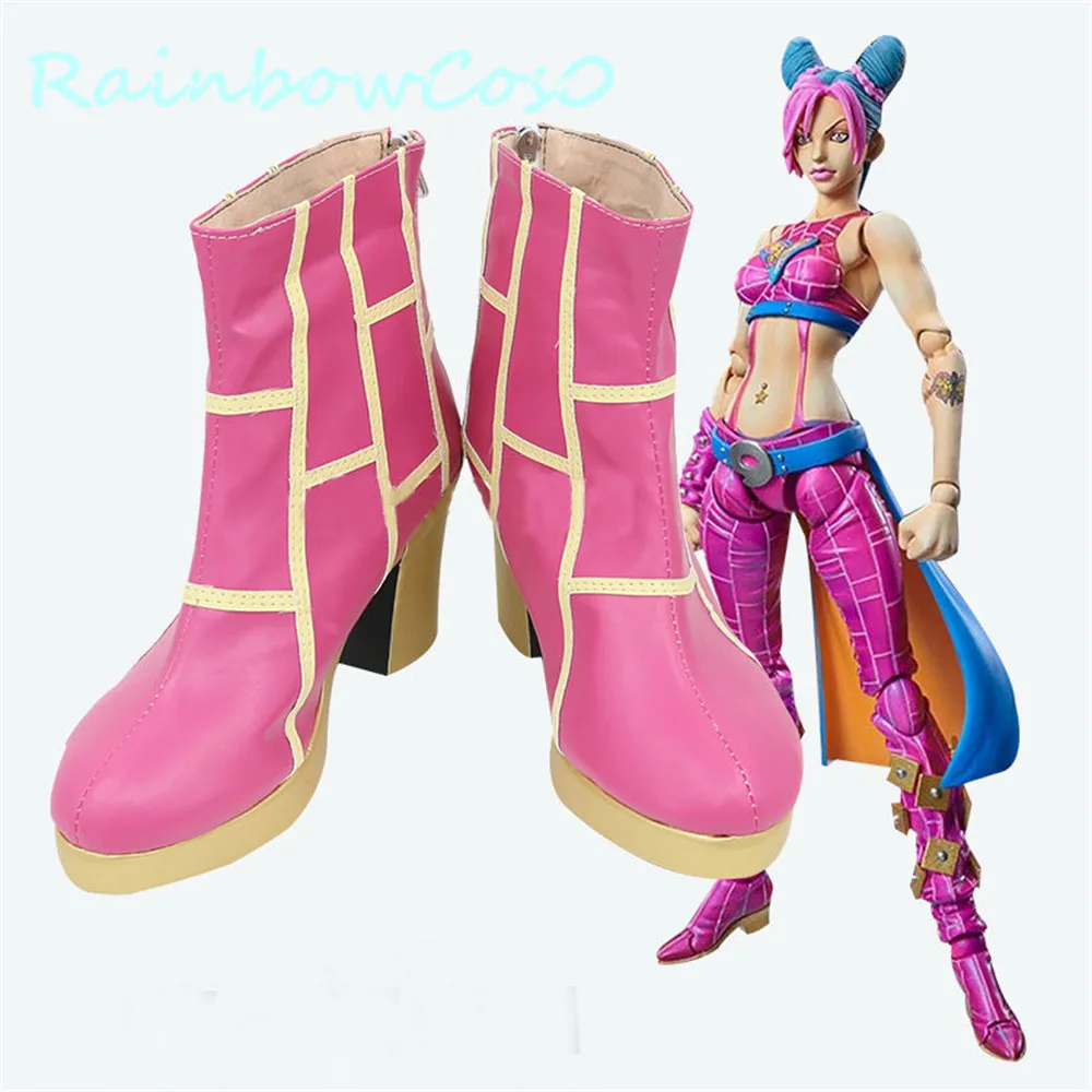 

JOJOJoJo's Bizarre Adventure Narciso Anasui Cosplay Shoes Boots Game Anime Halloween RainbowCos0 W936