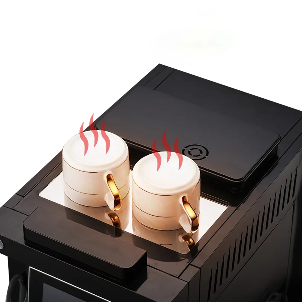 Mesin Espresso Layar Sentuh Cerdas Pembuat Kopi Komersial Mesin Penggiling Kopi Italia Otomatis Rumah Tangga