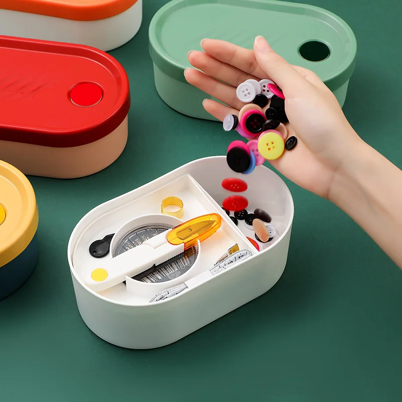 Sewing Box Storage Set Household Travel Portable Sewing Kit Hand Suture Sewing Tool Hand Sewing Storage Box