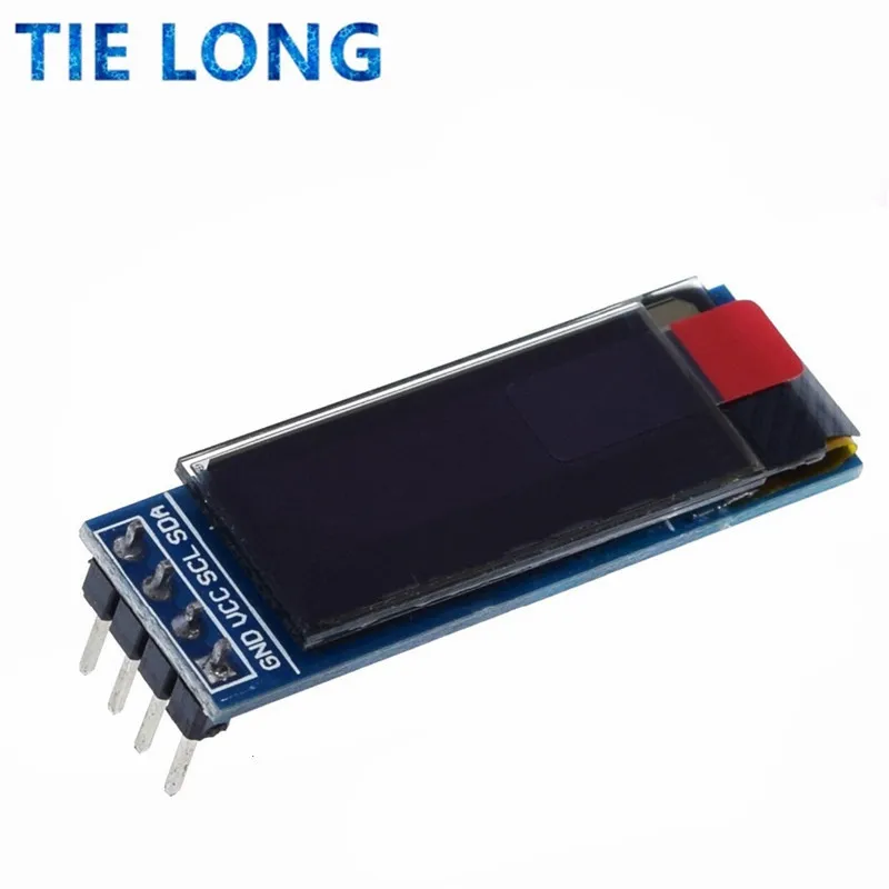 Tie LONG 1pcs módulo OLED de 0,91 polegadas 0,91 "branco azul OLED 128X32 OLED LCD Módulo de exibição LED 0,91" IIC Comunicar