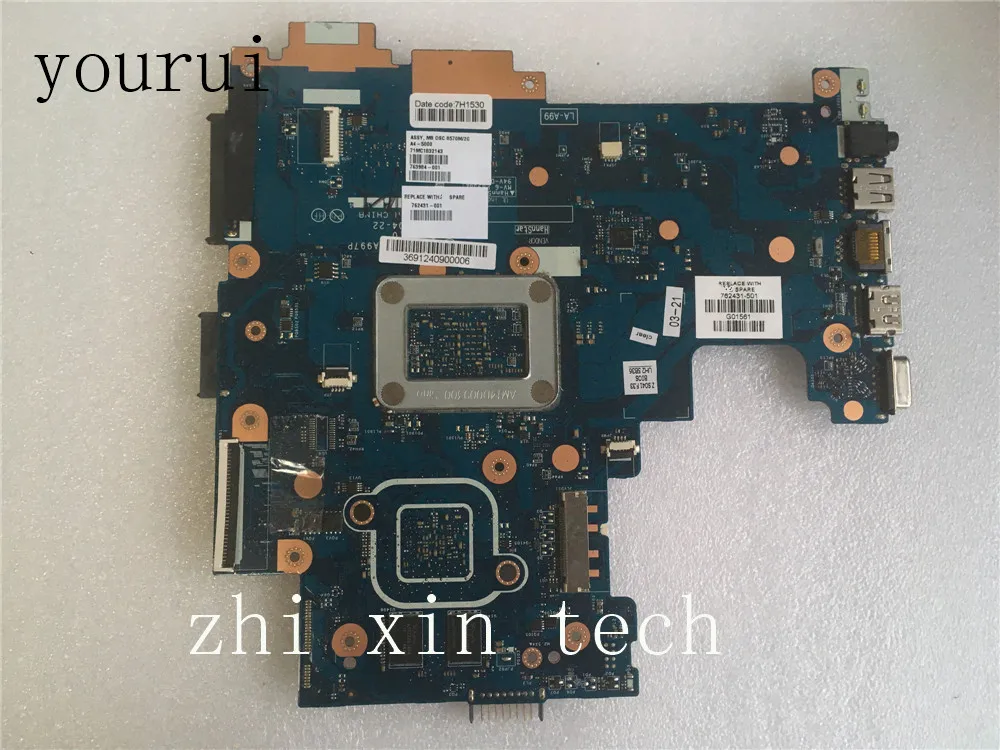 yourui Laptop Motherboard For HP  245 G3 14-G 762431-001 762431-501 762431-601 LA-A997P  system mainboard Fully Tested