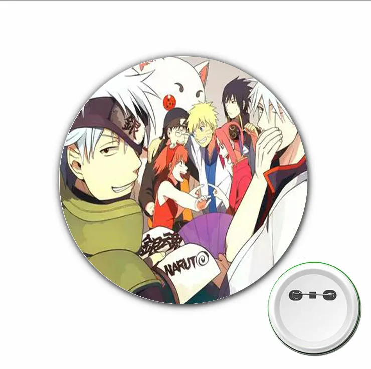 3pcs Japan anime Gintama Cosplay Badge Cartoon Pins Brooch for Backpacks bags Button Badges Clothes Accessories