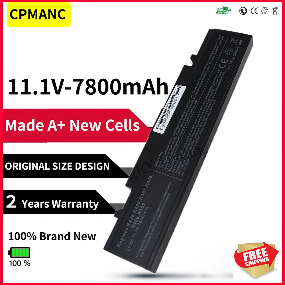 9 cells Battery For Samsung AA-PB9NC6B AA-PB9NS6B PB9NC6B R580 NP350V5C R525 R430 R530 RV411 RV508 R510 NP-R528 R468 RV428 RF511