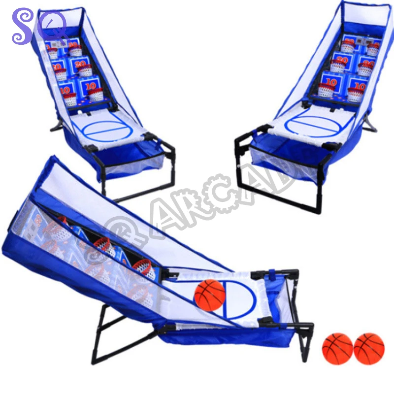 Arcade basketbol çekim oyun Playset LED çetele taşınabilir katlanabilir açık kapalı çocuk eğitici oyuncak hediye