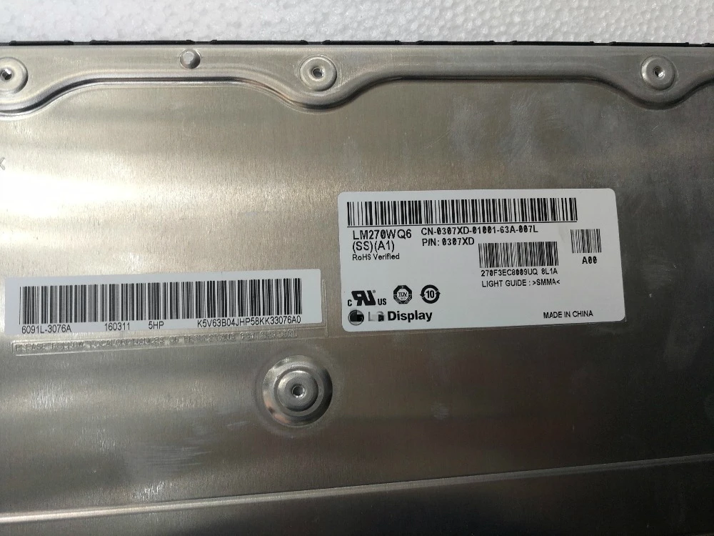 Imagem -02 - Polegada Original Ips Tela Lcd Lm270wq6-ssa1 Lm270wq6 ss a1 Ssa1 Lm270wq6 ss a1 para Dell Up2716d Monitor 27