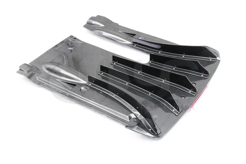 Car-Styling Carbon Fiber Rear Diffuser Fit For 11-15 R35 GTR NI Style Rear Diffuser Underboard w/ Fog Lamp YC Design Fins Blade