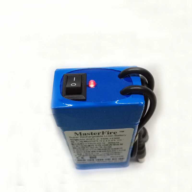 Новый портативный DC 12 В 3000 мАч YSN-12300 супер перезаряжаемый литиевый аккумулятор с вилкой для передатчика батарей камеры видеонаблюдения