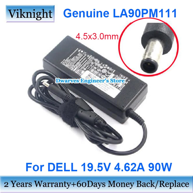 Genuine LA90PM111 19.5V 4.62A Power Adapter 90W For Dell XPS 13 (L321X) XPS 12 (9Q23) INSPIRON 14 (5458) 5558 17 5758 5755 7558