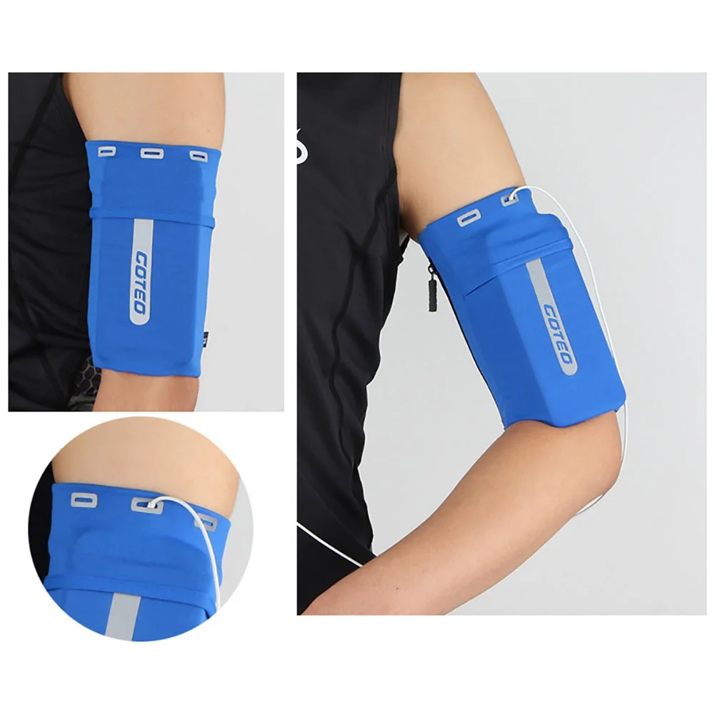 Outdoor Running Arm Band Mobile Phone Bag Men Women Universal Sports Phone Bag Arm Sleeves Fitness Armband Reflective Wrist Bag