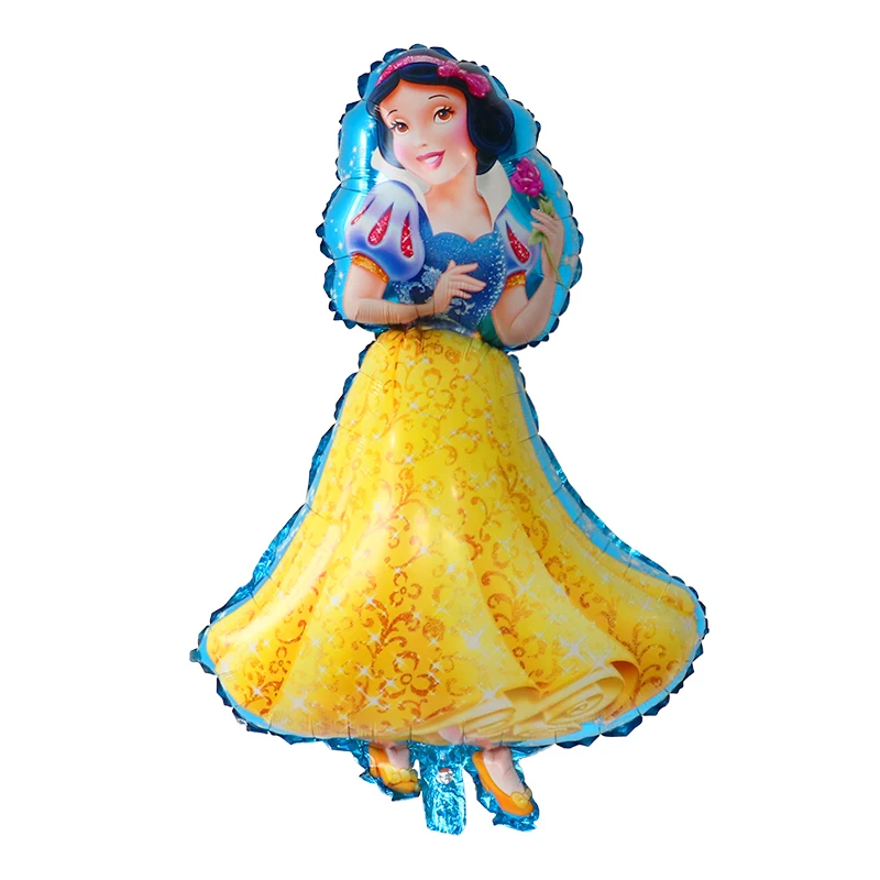 Large Princess Foil Helium Balloons Belle Snow White Cinderella Elsa Girl Birthday Party Decoration Kids Toys Air Globos Supplie