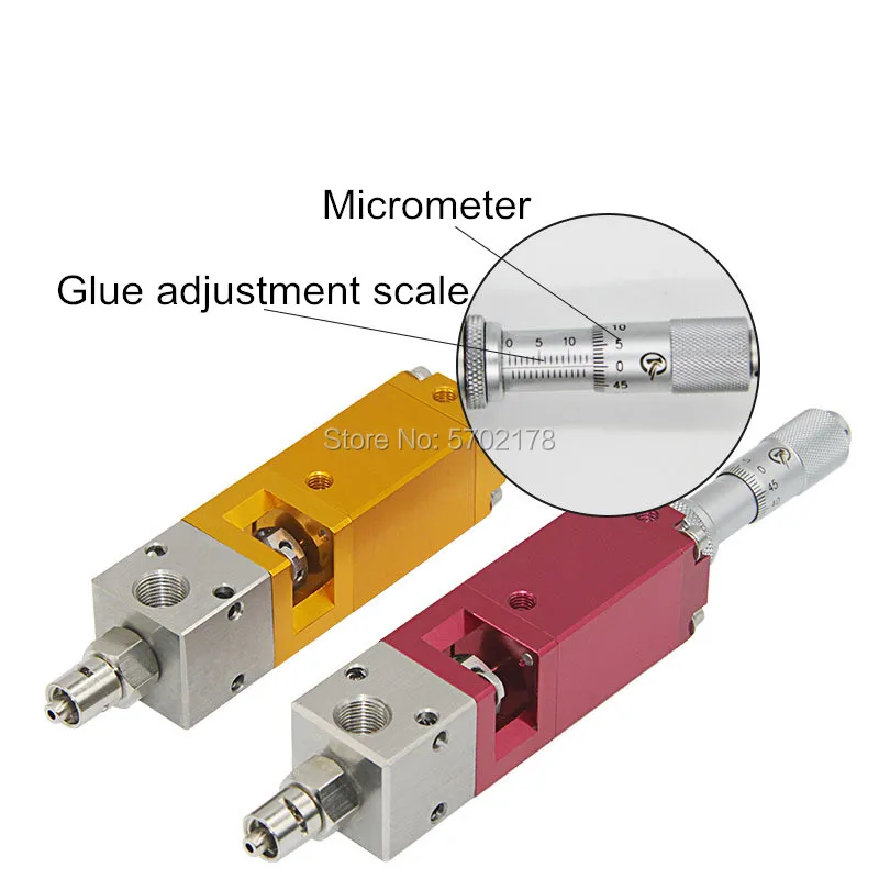 Thimble type dispensing valve micrometer dispensing UV glue precision dispensing valve