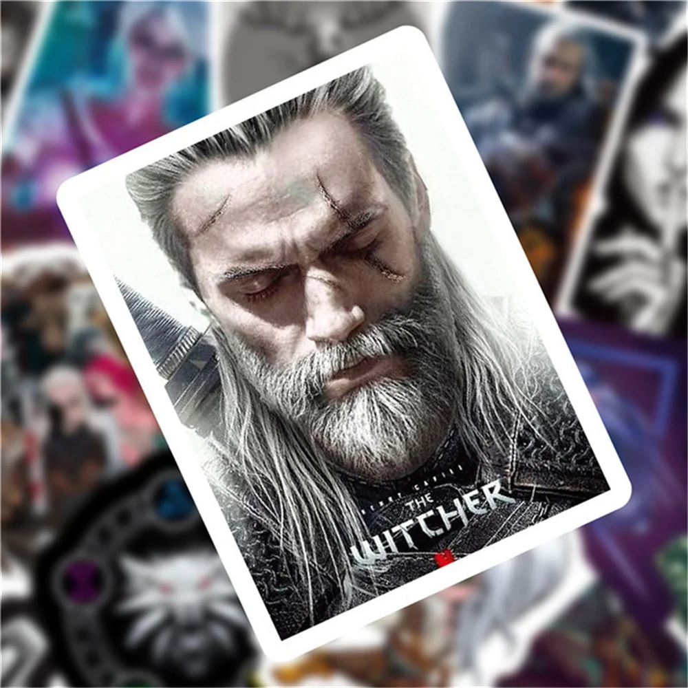 Pegatina de decoración creativa de juego de alta puntuación Witcher, álbum de recortes, monopatín, guitarra, juguete, Maleta, venta al por mayor,