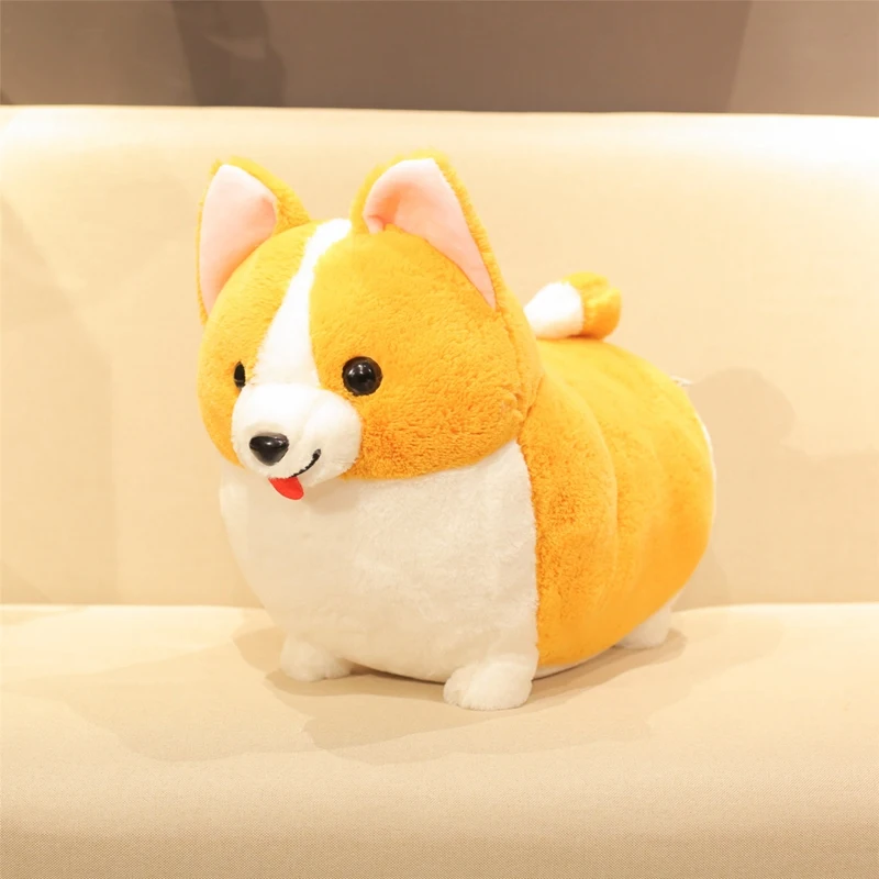 

38~60cm New Fat Cor gi Dog Plush Toy Stuffed Animal Cartoon Pillow Lovely Christmas Gift for Kids Girl Kawaii Valentine Present