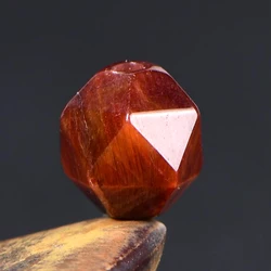 4A Natural Red Tigerite Tiger Eye Stone Eagle Eye Diamond Cut  Single Bead DIY Beads Jewelry Making