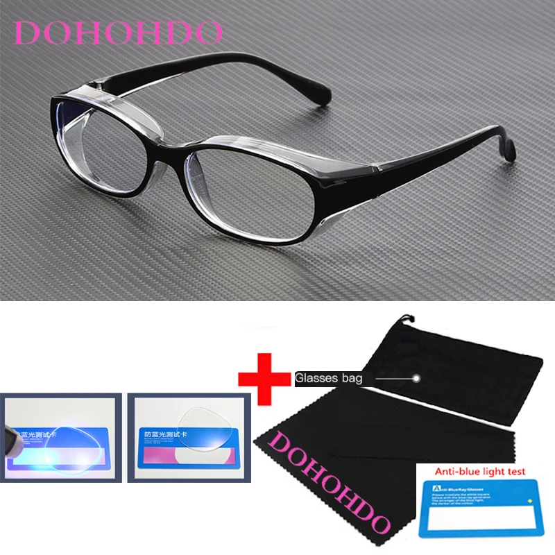 DOHOHDO New Frame Men Women Anti Blue Light Anti-pollen & Anti-fog Clear Lens Goggles Wind Prevention Sand Resistance Glasses