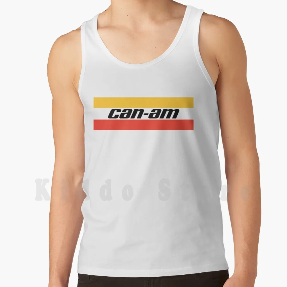 Can-Am Retro Logo Tank Tops Vest Sleeveless Can Am Can Am Atv Side By Side Outlander Renegade Maverick