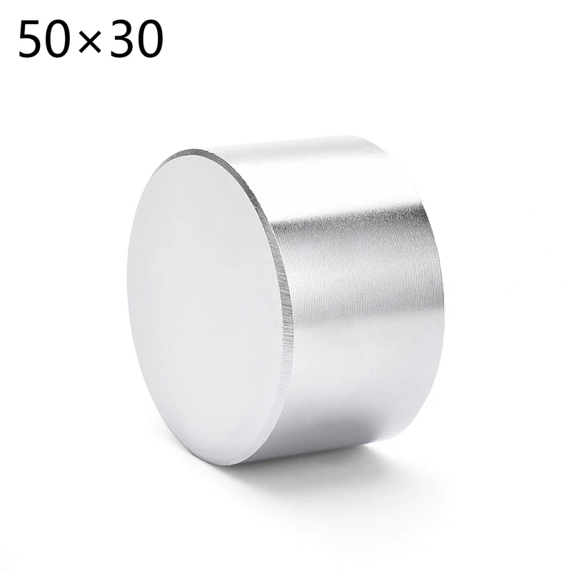 Neodymium magnet 50x30 N52 super strong round magnet rare earth D40-70mm 50*30 search powerful permanentgallium metal N35 N40