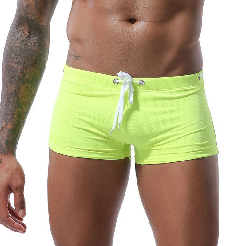 Men Board Shorts Sports Fitness Workout Boxershorts Quick-drying Beach Swimming Underwear Beachwear Underpants Panties Trunks