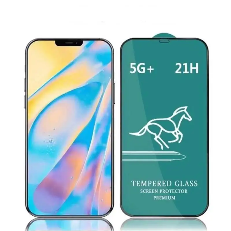 

60pcs/lot Swift Horse 21H Full Glue Tempered Glass Screen Protector For iphone 13 12 pro max/11 pro max/XS max/6/7/8 plus/XR
