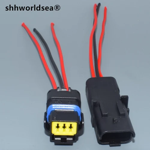 Shhworldsea-enchufe de cable automotriz, conector automático para PSA, Peugeot, Citroen, caja de cambios de Faro, 3 pines, 211PL032S0049, 211PC032S0049