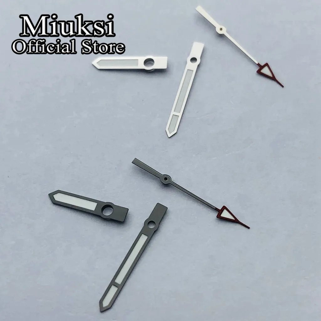 Miuksi silber grau uhr hände grün leuchtende fit NH35 NH36 ETA2824 2836 Miyota8205 8215 821A Mingzhu DG2813 3804 PT5000movement – Detail 2
