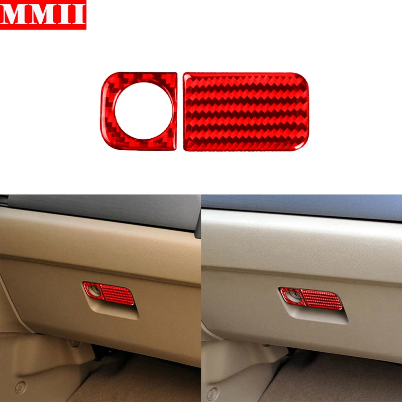 

For Honda CRV 2007-2011 Carbon Fiber Car Copilot Storage Box Switch Panel Frame Trim Interior Decoration Sticker Car Accessories