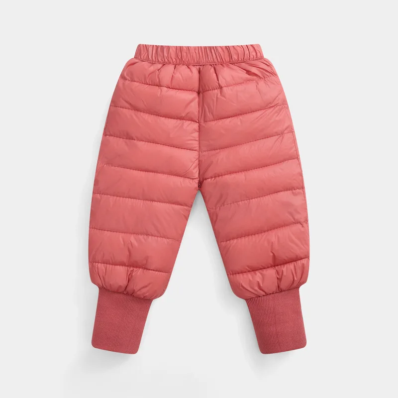 Baby Girls Warm Down Pants Winter 2021 Children High Quality Down Pants Kids Leggings Clothing Toddler Baby Boys Down Trousers