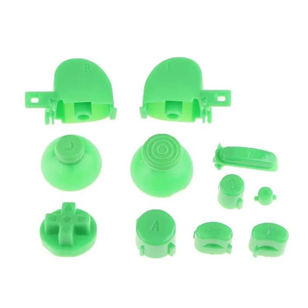 11 قطعة لعبة أزرار ل نينتندو NGC تحكم عالية الجودة استبدال مقبض غمبد مجموعة كاملة من أزرار إصلاح الملحقات