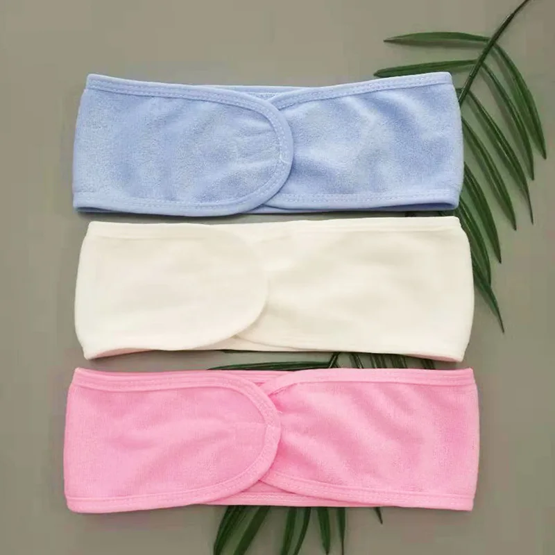 Perm Facial Headband Make Up Wrap Head Cloth Headband Adjustable Towel for Face Washing,Absorb Water Hairdresser Styling Tools