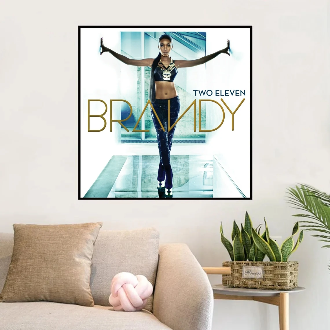 Two Eleven Brandy Norwood Rap Music Album Cover Poster Print Art Canvas Painting Wall Living Room Home Decor (No Frame)