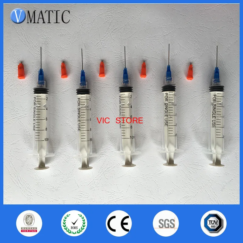 

Free Shipping 5Pcs Glue Dispensing Needle 22G S.S Needle Tube Length 25.4Mm (1") Dispensing Needle + 5Pcs Plastic Syringe