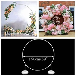 Plastic Hoop Balloon Arch Support Ring DIY Background Holder Circle Ballon Column Base Baby Shower Birthday Wedding Party Decor
