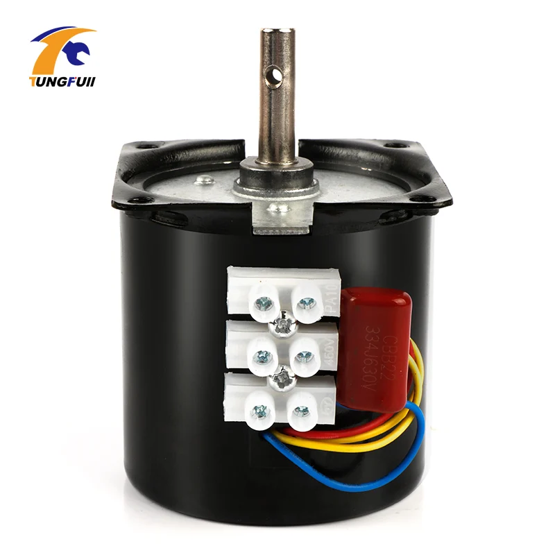 220V AC 14W Micro Gear Motor 60KTYZ 50Hz Permanent Magnet Synchronous Gear Motor Low Speed 2.5 5 10 15 20 30 50 60 80 110 rpm