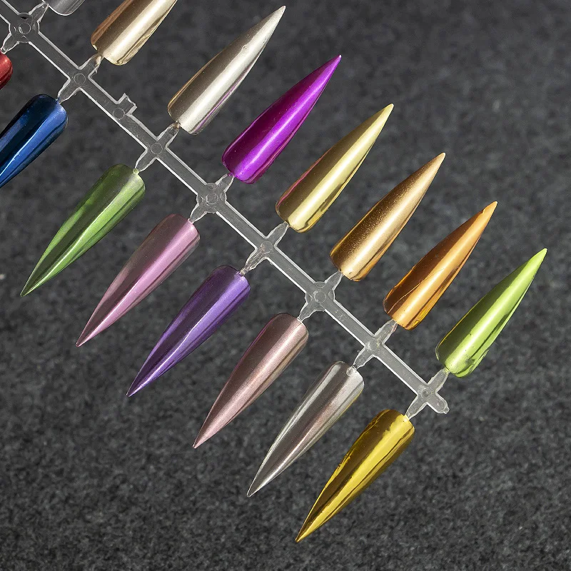 4*1.9cm Chrome Mirror Pigment Metallic Glitter Magic Powder Artcraft Color Change Titanium Filler Superfine Nail DIY Pigment T67