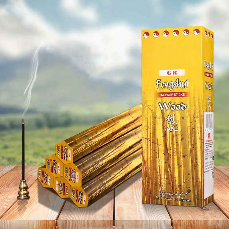 Fengshui Wood India Incense Aroma Incense Stick Home Fragrance Natural Spices India Imported Scent Burning for Healthy Yoga Room