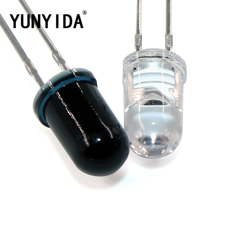 20pcs LED 5mm 850nm  Infrared Emitting & Receiving Diode Round  (10pcs Emitting + 10pcs Receiving  )