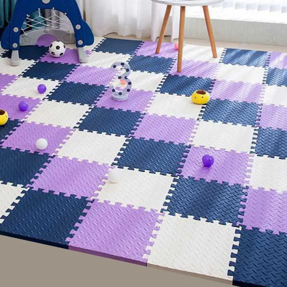 Alfombra de rompecabezas de 30cm x 30cm para bebé, tapete de juego para gatear, suave, antideslizante, seguro, azulejos, alfombras, suelo,