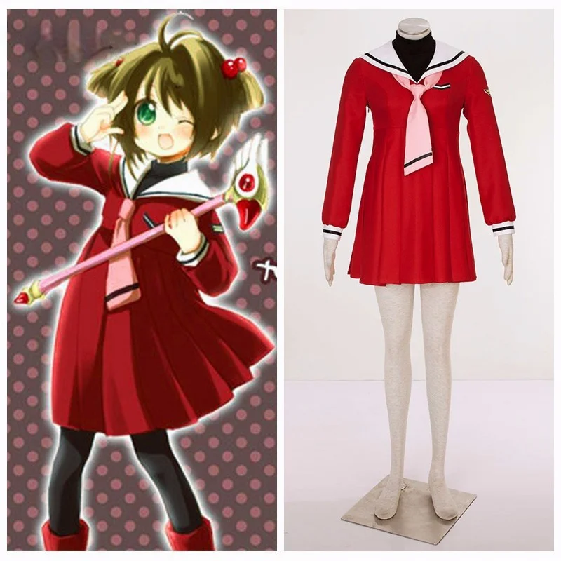 

Halloween Costume Cardcaptor Sakura Anime Kinomoto Sakura Cosplay Uniform 4th Halloween Cosplay Costume Adult Halloween