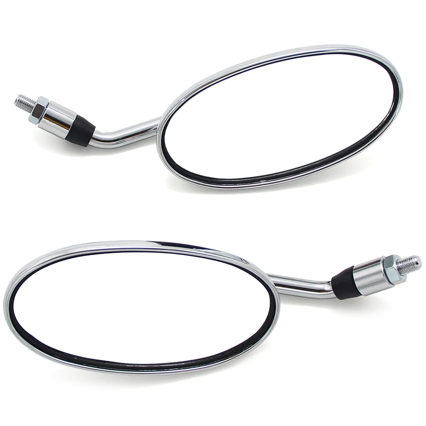 

Motorcycle Aluminum Alloy Silver Rearview Mirrors For Honda NV400 Shado NV600 NV750 VT250 VF700C VF750C VF1100C Magna STEED400