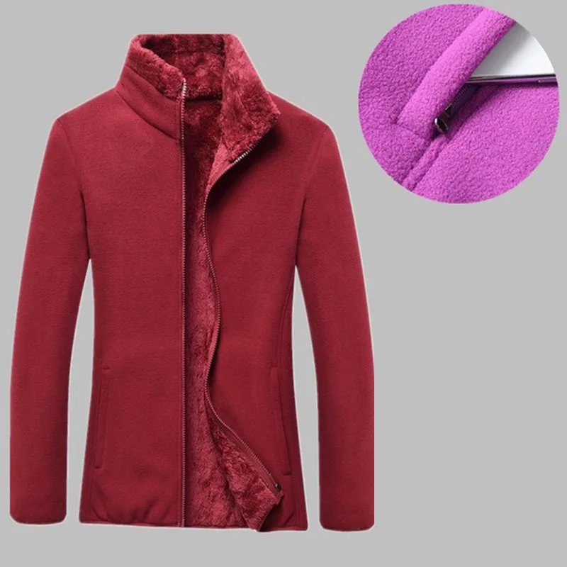 Thick Polar Fleece Jacket Women\'s Autumn Winter Outdoor Camping Hiking Thermal Coral Velvet Coat Female Mountaineering Clothes