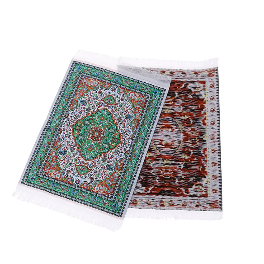 1:12 Scale Turkish Style Playing House Mini House Decor Floor Coverings Doll Accessories Dollhouse Carpet Miniature Weaving Rug