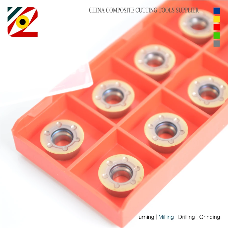 10 PZ RDKT RDKT10T3 RDKT1204 MOW R5 R6 Lavorazione In Acciaio Inox CNC Inserto In Metallo Duro Fresa