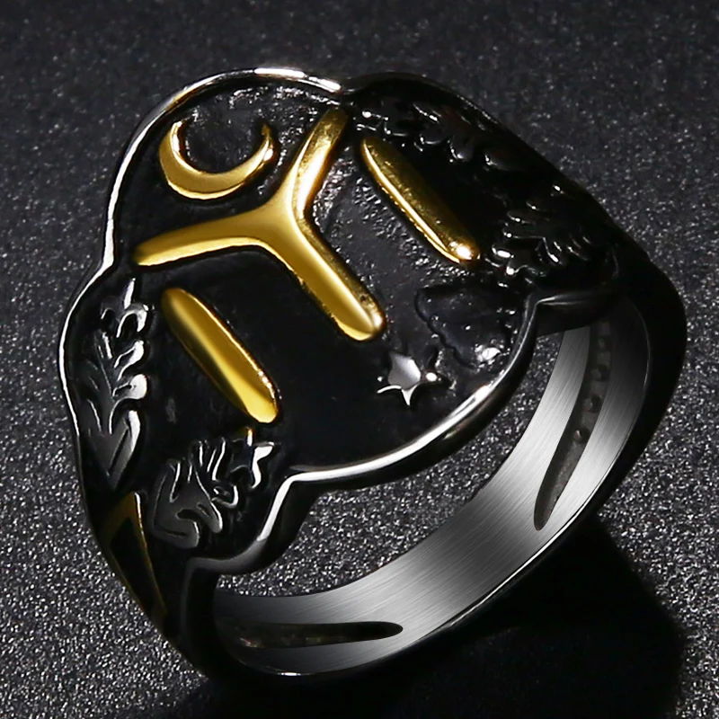 Silver Kayi Obasi Flag Ottoman Empire Stainless Steel Mens Ring Ottomans Seal Kayi Ertugrul Men Ring Jewelry Anillo Hombr