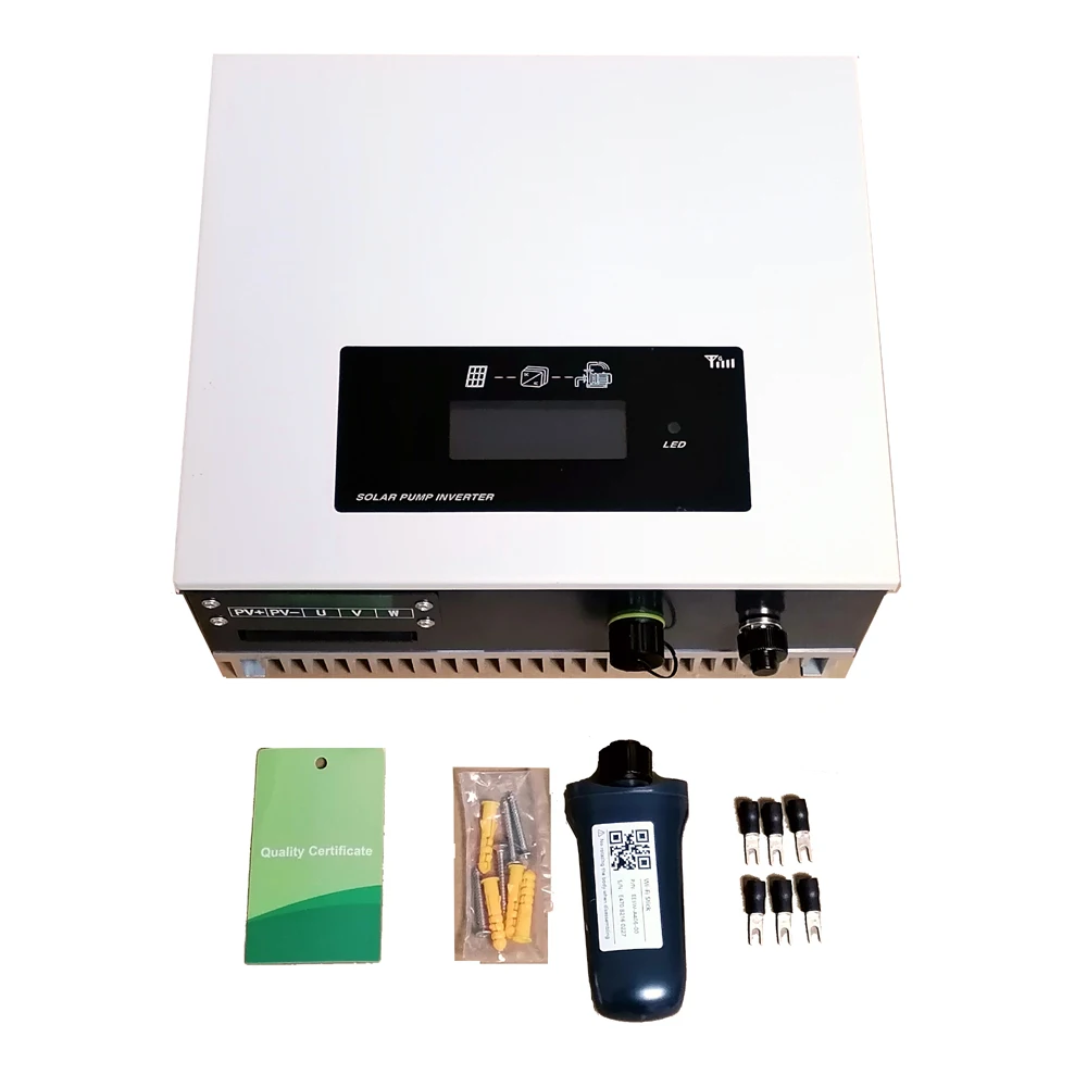 5KW/5000W Solar Water Pump Inverter With Wifi Communication, MPPT Input 160~800VDC, Output 380Vac 3 Phase, GPRS Optional